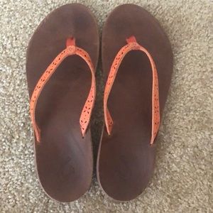 Women’s leather Olukai flip flops - 10